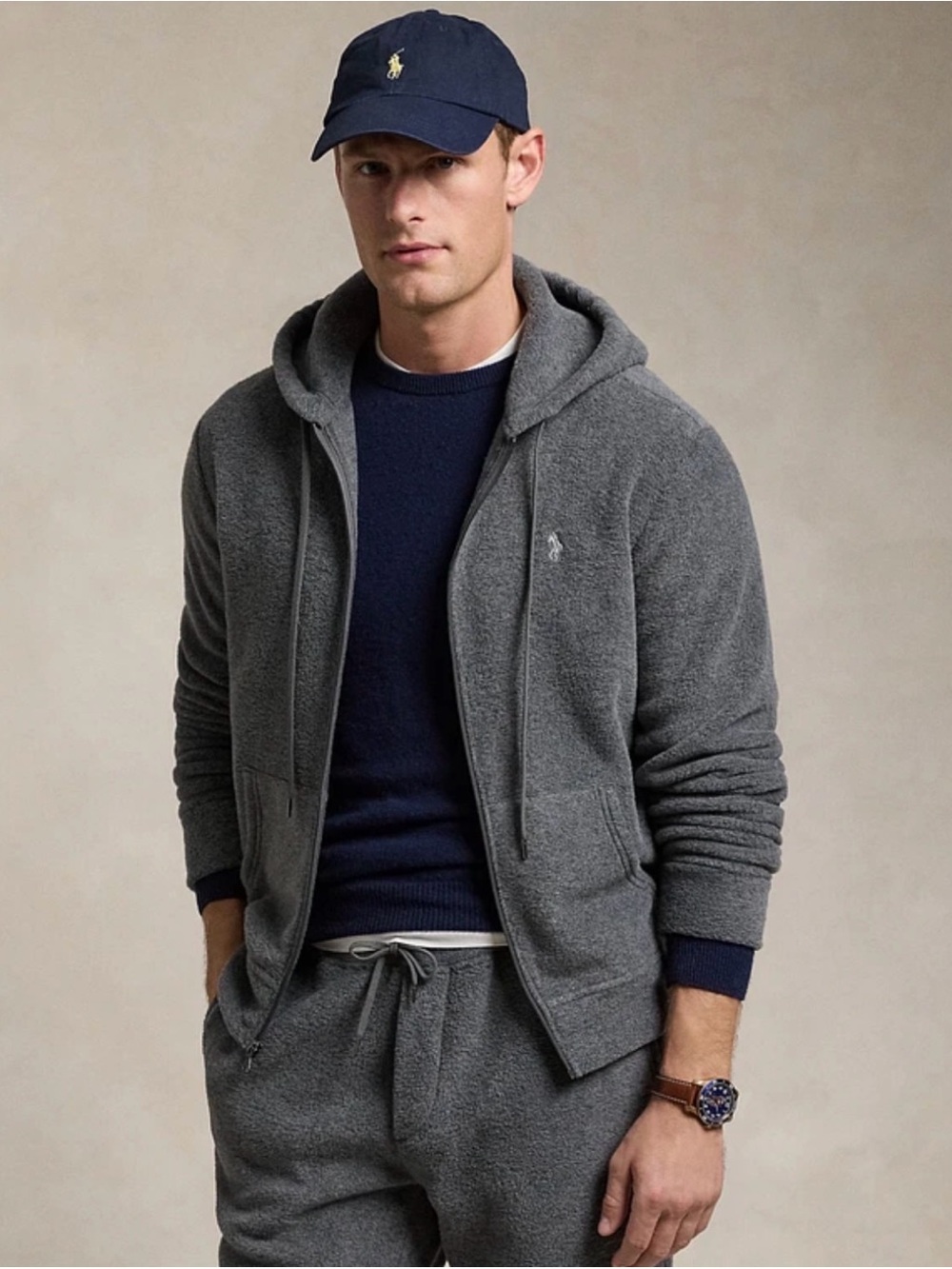 Polo Ralph Lauren Cloud fleece zip up Hooded sweatshirt